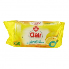 LINGETTES MULTI SURFACE CITRON X50(1061686)