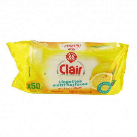 LINGETTES MULTI SURFACE CITRON X50(1061686)