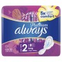 Always Platinum Long (taille 2) Serviettes Avec Ailettes 10 Serviettes