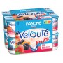 Velouté fruix fraise, mûre, pêche-abricot, fruits rouges x12 - DANONE - 1,5kg