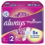 Always Platinum Long (taille 2) Serviettes Avec Ailettes 10 Serviettes