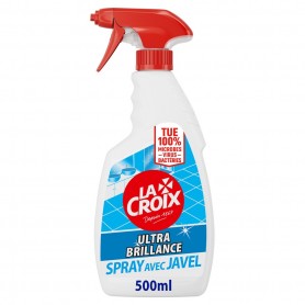 Nettoyant Ménager La Croix salle de bain Spray Désinfectant Ultra brillance Javel - 500ml