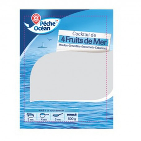 COCKTAIL FRUITS DE MER SACHET 500G(1051140)