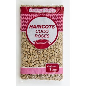 Haricots coco rosés - 1 kg