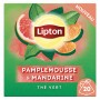 Lipton Thé Vert Pamplemousse et Mandarine 20 Sachets Pyramid®