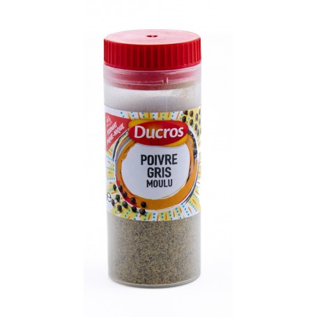 Poivre gris moulu - DUCROS - 18g