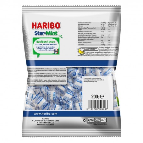 Bonbons HARIBO menthe Starmint   200g