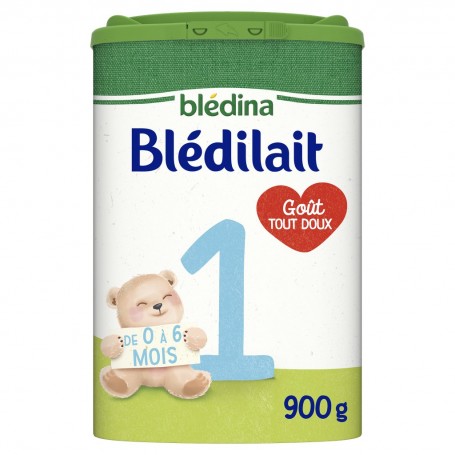 BLEDINA Blédilait Lait poudre 1er âge 900g de 0 à 6 mois