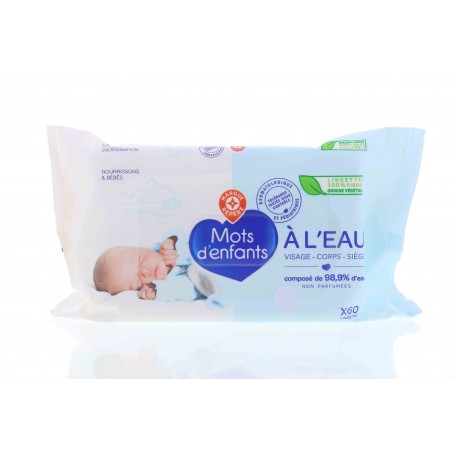 LINGETTES BEBE A L EAU X60(1058226)