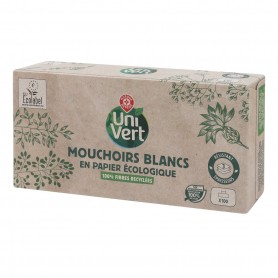 MOUCHOIRS BLANCS 3 PLIS BOITE X100(1064108)