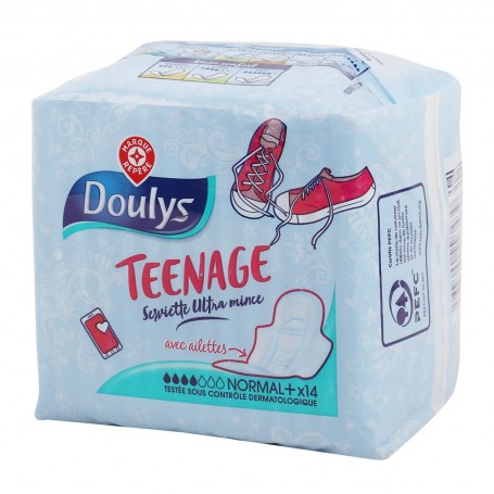 SERVIETTES UM NORMAL+ TEENAGE X14(1052780)