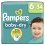 Pampers Baby Dry Couches Géant T6 34CT