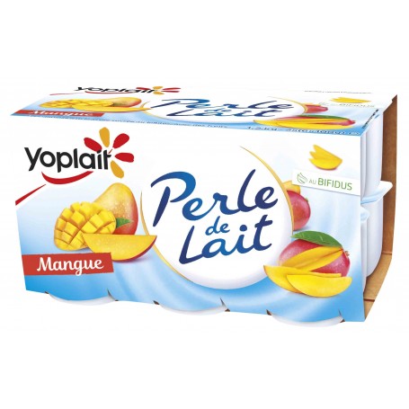 Yaourt mangue x12 - PERLE DE LAIT - 1,2kg