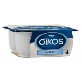 Yaourt à la grecque nature x4 - OÏKOS - 400g