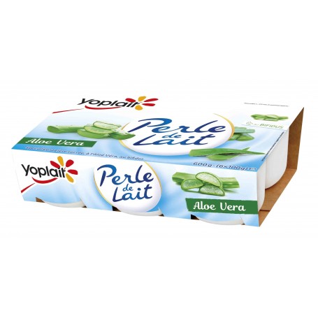Yaourt aloe vera x6 - PERLE DE LAIT - 600g