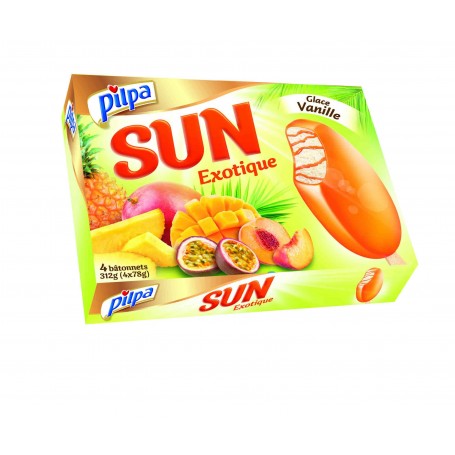 Batonnets sun exotique x4 - PILPA - 312g