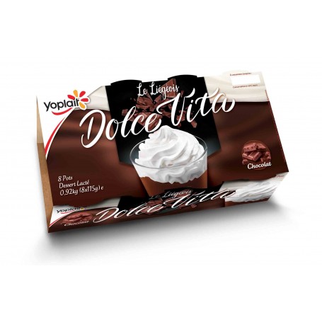 Dessert le liégeois chocolat x8 - DOLCE VITA - 920g