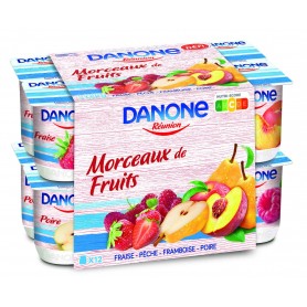 Yaourt pêche x12 - DANONE - 1,5kg