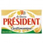 PRESIDENT BEURRE GASTRONOMIQUE DEMI-SEL 80%MG PLAQUETTE 250G