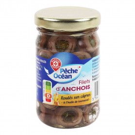 FILETS ANCHOIS ROULES CAPRES 60G(1001177)