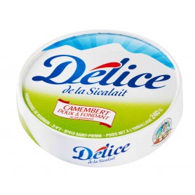 Camembert doux et fondant au lait pasteurisé - DELICE DE LA SICALAIT - 240g